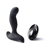 Male Prostate Massager Vibrating Anal Sex Toys with Multi Speed Vibrating- Heating Wireless Remote Anal Butt Plug for Men Women and Couples