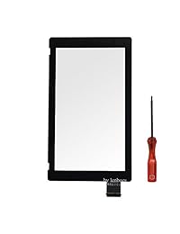 lenboes digitalizador de visualización táctil LCD de la lente frontal parte de repuesto (sin visualización LCD) con herramienta de apertura para Nintendo Interruptor NS 2017
