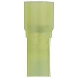 Install Bay 3M Quick Disconnect Yellow Nylon Insulated Female Connector 12/10 Gauge .250 - 100 Pack