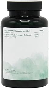 G&G Vitamins Betaine HCl with Pepsin 440mg Capsule 120 Vegan UK view 5