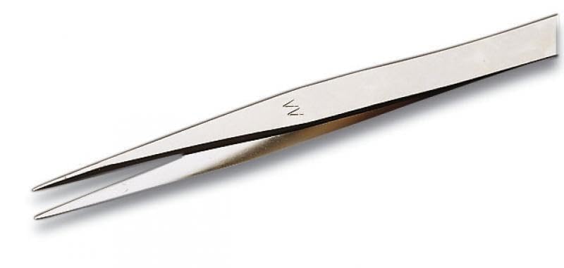 Weller Erem AAZ Precision Tweezers with Medium-Pointed Tips, Nickel-Plated, 120 mm