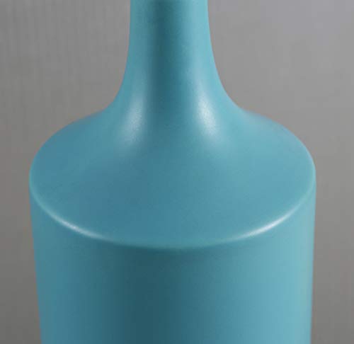 Kenroy Home Crayon Table Lamp, Matte Teal Ceramic Finish