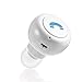 OWIKAR® Mini In-ear Invisible Bluetooth V4.0 Headset Wireless Stereo Bluetooth Earphone Headphones Earbuds Hands-free with Mic for iPhone Samsung HTC Smartphones iPad Tablets (White)