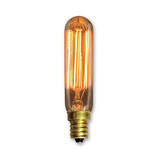 25 Watt Amber T-6 Mini Vintage Radio Bulb - Candelabra Base