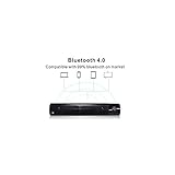 FSTgo WM1300 Ultra Slim Portable Wireless Bluetooth Speaker with Super Bass, Perfect Sound Bar Stereo Speaker for TV,Golf, Beach, Shower and Home, Black