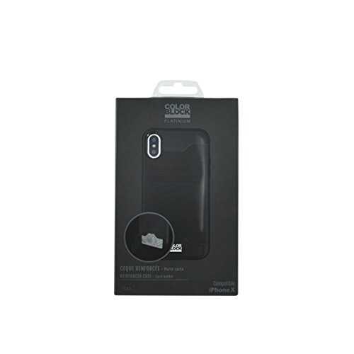 Men's Hard Shell Case with Card Holder for iPhone – Black en promo sur Amazon