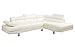 Casa Andrea Milano 2 Piece Modern Contemporary Faux Leather Sectional Sofa