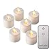NONNO&ZGF Remote Flameless Candles, Votive Candles Set of 6 (H2 xD1.4) LED Tea Light Candles with Moving Flame