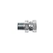 Brennan 1404-08-08 Steel Pipe Fitting, Straight, 1/2-14 NPTF Male x 1/2-14 NPSM Female Swivel