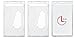 Vertical Hard Plastic Rigid Card Holder ID Badge Holder Pack of 3