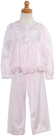 Laura Dare Girls Boutique Pink Ruffle Lace Pajama 2 Piece Set Size 8