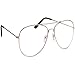 grinderPUNCH Classic Men's Or Women's Fashion Gold Aviator Glasses (3 Sizes) - LARGE