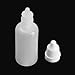 Vktech 50pcs 15ml Empty Plastic Squeezable Dropper Bottles Eye Liquid Dropper LDPE