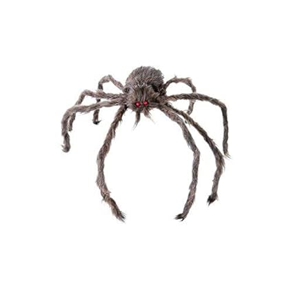 Unbekannt P 'tit Clown – 10018 – Spinne Riesen Plüsch – 60 cm – Einheitsgröße – Grau