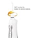 SmarToiletries Water Flosser Professional Cordless 3-Mode Rechargeable Waterproof Oral Irrigator High Capacity Water Tank 4 Jet Tips … (Classic White)
