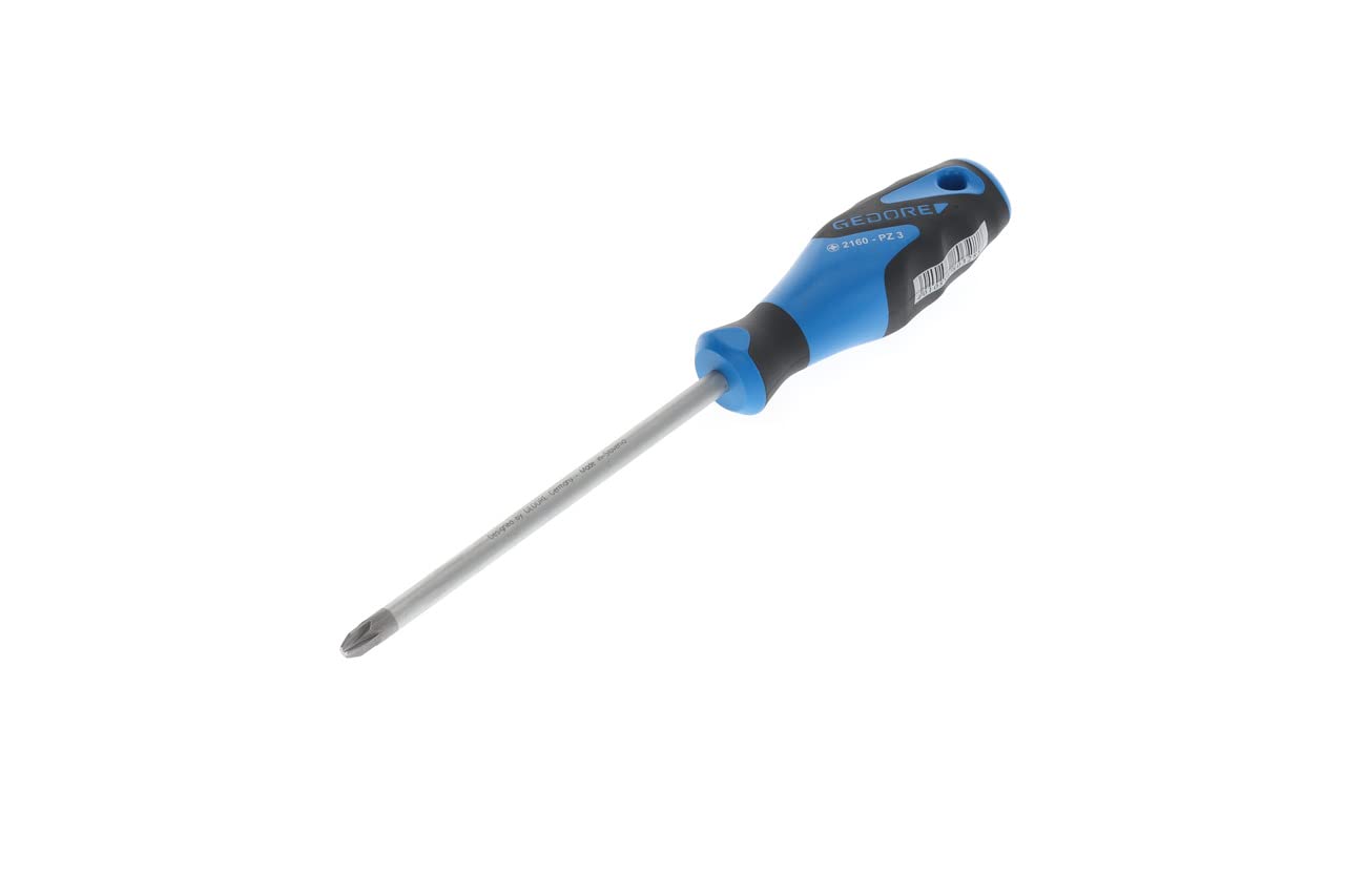 GEDORE Screwdriver Phillips PZ3, 3-component handle, length 270 mm, Tool, 2160 PZ 3, Steel