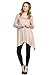 Frumos Womens Long Sleeve Handkerchief Hem Tunic Top T Shirts