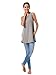 SIORO Womens Tunic Tops Sleeveless Casual Top Flowy Tank Loose Fit Swing T-Shirt Summer Solid