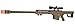 UKARMS Lancer Tactical M82 Spring Bolt Action Sniper Airsoft Rifle + Scope (Dark Earth)