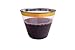 Nova 50 Pack Gold Rimmed Plastic Party Cups 9 Oz Crystal Clear Disposable Tumbler Glasses Great for Wine Champagne or Cocktails and Ideal for any Wedding Party or Fancy Event