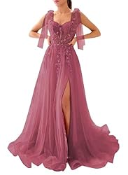 Dymaisei Sweetheart Lace Prom Dresses Spaghetti