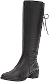 Steve Madden Women's Laceupp Western Boot, Black Leather, 8.5 M US