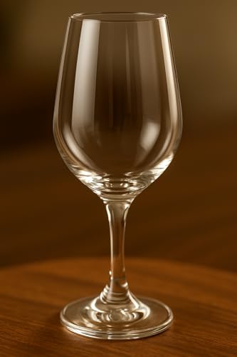Taça de Vinho Luxo 330ml – Conjunto com 6 Unidades | Vidro Fino e Resistente | Ideal para Vinhos Tintos e Brancos | Sofisticação para Jantares e Eventos Elegantes (330, Millilitros)