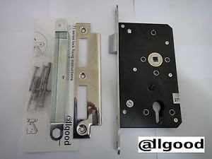 ALLGOOD EUROPEON MORTICE EURO PROFILE SASHLOCK SASH LOCK POLISHED STEEL