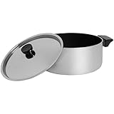 Revere Polished Aluminum 5-Quart Covered Nonstick Dutch Oven