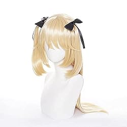 Long Blonde Wig for Fischl Cosplay Genshin Impact