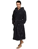 TowelSelections Men's Robe, Plush Fleece Hooded Spa Bathrobe, Made in Turkey