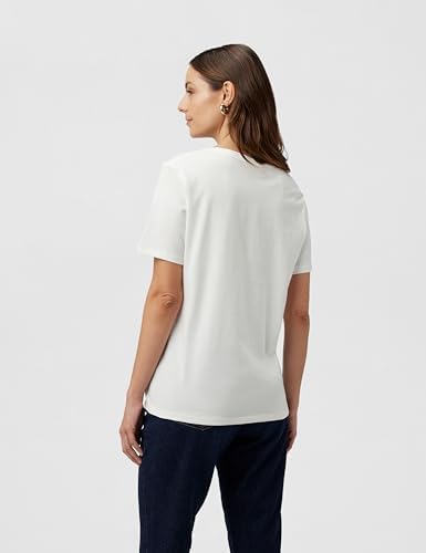 Denim Damen T-Shirt aus Bio-Baumwolle Regular Fit, Weiß (Egg White), S