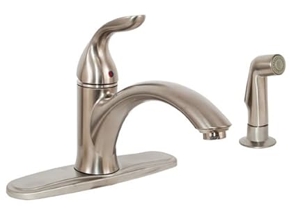 Ez Flo 10381 Single Handle Kitchen Faucet With Spray Kitchen