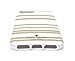 Kate Spade New York Capri Stripe Protective Rubber Case for iPhone 8 Plus / iPhone 7 Plus / iPhone 6 Plus - Gold/Cream