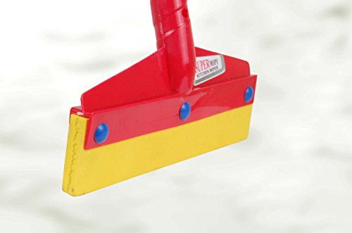 Krishna Handmade INDIAN Plastic Glass Cleaning WIPER/Mirror Glass Car Windshield Cleaner/Glass Window Cleaning Tool/Floor & Car Glass Cleaning Squeegee/Bathroom Cleaner/Colour-Red/[Krish-Misc-PL16] - Thumbnail 2