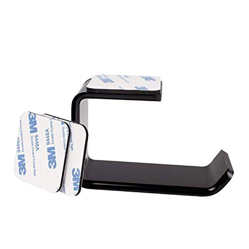 Earphone Stand, Headphone Hanger Holder Wall Mount, Headset Hook Under Desk, Fit for All Headsets Such as Gaming Headphones, or Music Headphones - Black