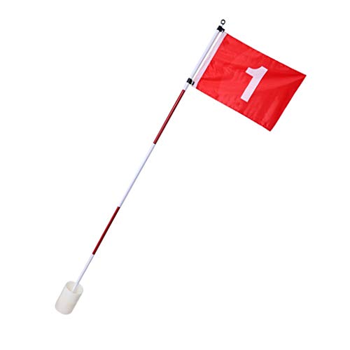 shangmu Golf Flagstick Backyard Practice Golf Hole Pole Cup Flag Stick 5 Section Fit for Golf Sports Yard Garden Training - Thumbnail 7