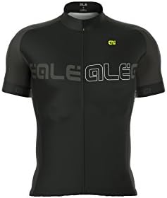 Ale Men's Excel Basic Short Sleeve Jersey Black-Charcoal Grey M