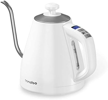 スポンサー プロダクト Sandoo 電気ケトル Ke1210 1l 温度調節ケトル 保温 ステンレス コーヒー ホワイト ドリップ 電気ポット 100 品質保証 低騒音 急速沸かし 細口 ポット