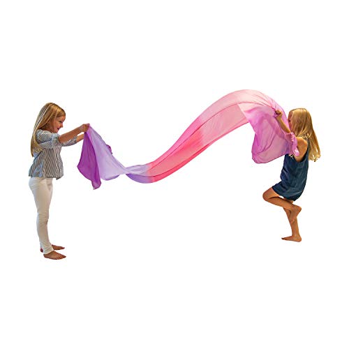 Sarah's Silks - Giant Playsilk, 100% Real Silk, Eco-Friendly Dye, 9-Feet Long 3-Feet Wide Giant Silk - Blossom - Thumbnail 5