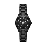 Michael Kors Women's Mini Slim Runway Black Watch MK3587