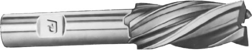 F&D Tool Company 18179-F326L Multiple Flute End Mill, Single End, High Speed Steel, Left Hand Cut/Spiral, 3/4" Mill Diameter, 1/2" Shank Diameter, 1.625" Flute Length, 3.625" Overall Length, 4 Number of Flutes