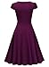 Miusol Women's 1940's Rockabilly V Neck Cocktail Evening Party Dress