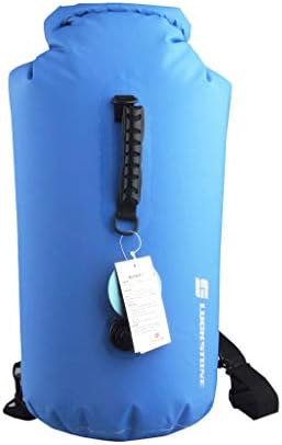 XZDFH Inflatable Waterproof Dry Bag Snorkeling 60L Double Mouth Outdoor Drifting Waterproof Bag Swimming Beach Double Shoulder