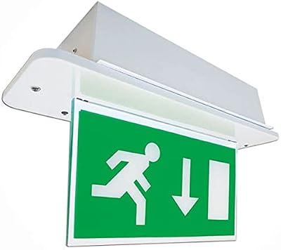 Eterna LEDMDDEM3 YESSS Recessed LED Emergency Downlight with Dropdown Sign