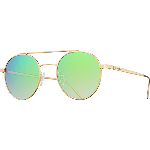 VonZipper Unisex Skiffle Gold/Brown Gradient/Green Chrome One Size