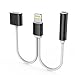 2 in 1 iphone 7 adapter, Premium Lightning Adapter and Charger (Black)