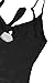 ESONLAR Women's Tie up Knot Front V Neck One Piece Swimwear Bathing Suit