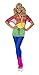 Smiffys womens Let's Get Physical Girl Adult Sized Costume, Multi-colour, S - US Size 6-8