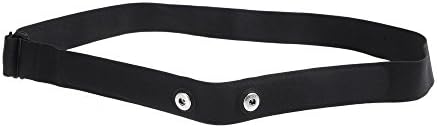 DBoyun Heart Rate Monitor Soft Strap,Comfortable Replacement Heart Rate Monitor Chest Soft Belt Strap For Polar &amp; Garmin &amp; Wahoo &amp; Runtastic Heart Rate Sensor,Black